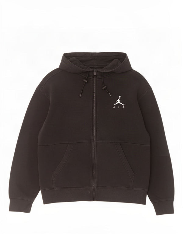 Felpa con cappuccio e zip Jordan vestibilità standard da uomo XL in cotone nero