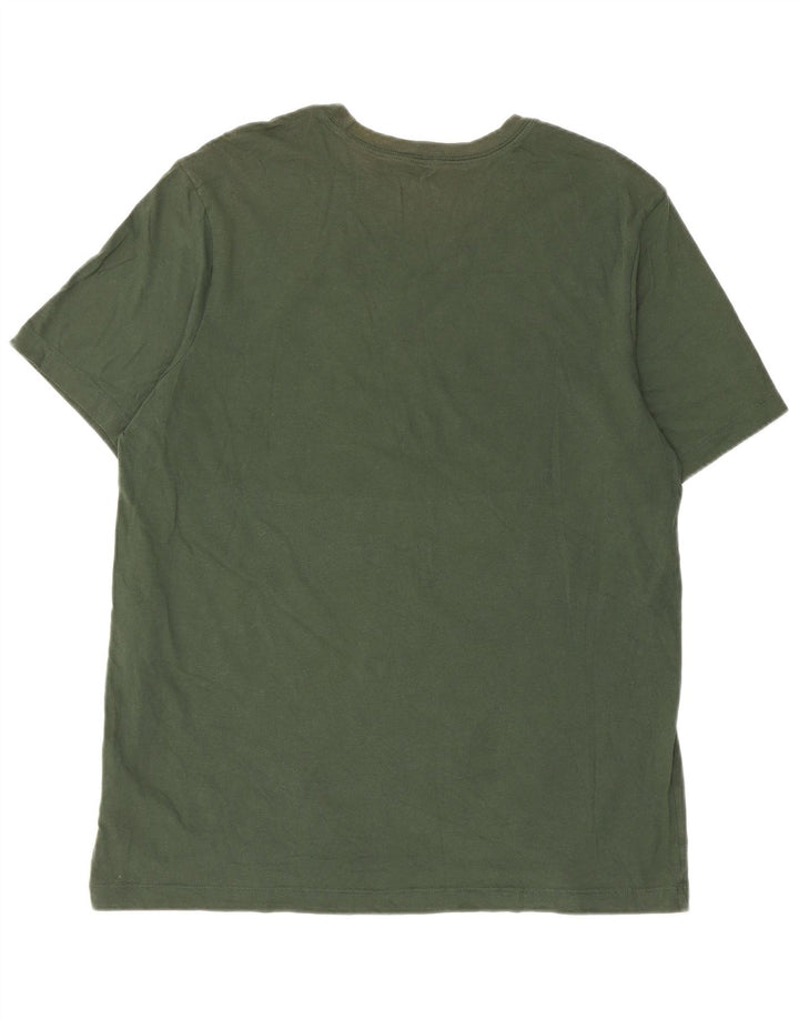 T-shirt grafica da uomo Nike Top grande in cotone verde