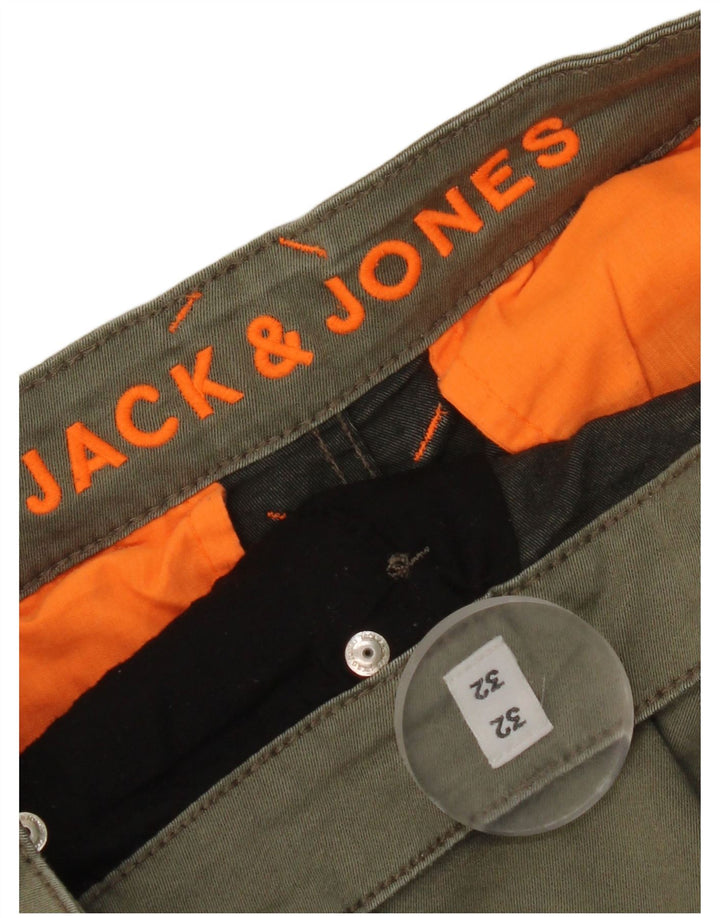 Pantaloni cargo slim da uomo Jack & Jones W32 L28 kaki