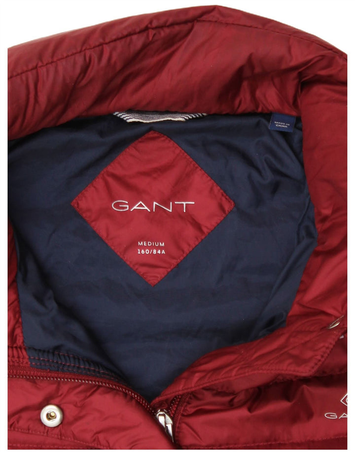 Giacca imbottita con cappuccio da donna Gant UK 14 poliestere bordeaux medio