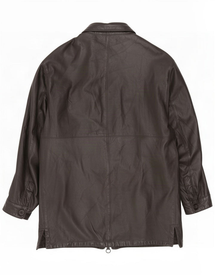 Giacca in pelle da uomo Martin Eden IT 52 XL Nera