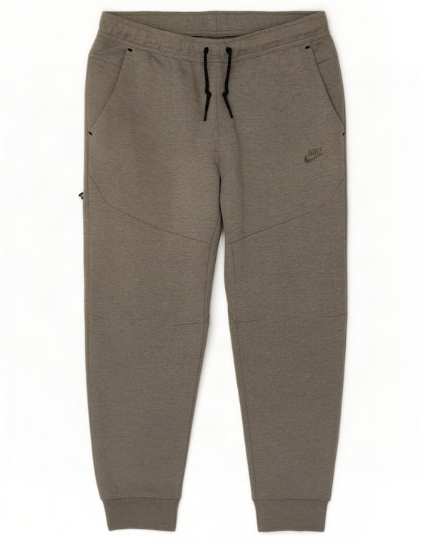 Pantaloni da tuta da uomo Nike Joggers in cotone chiazzato grigio medio