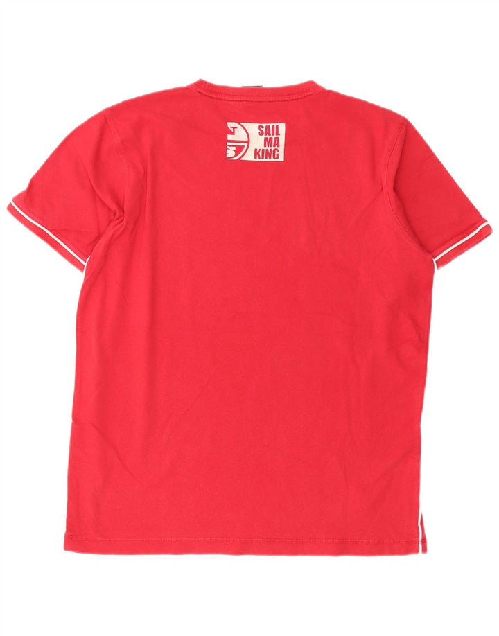 T-shirt grafica da uomo North Sails Top in cotone rosso medio