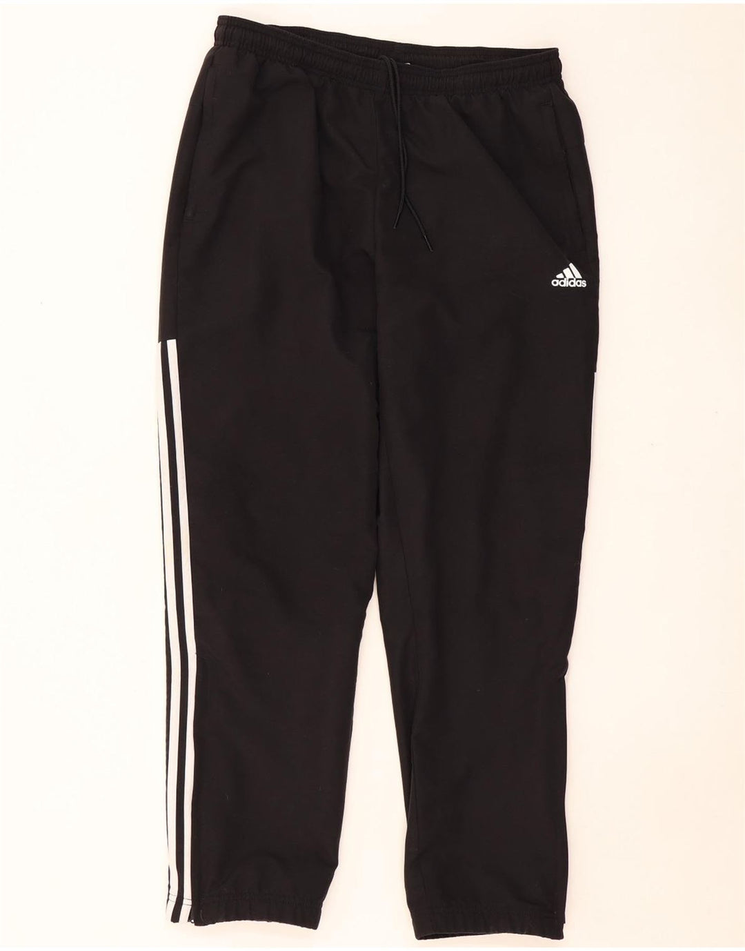 Pantaloni da tuta da uomo ADIDAS grandi neri in poliestere