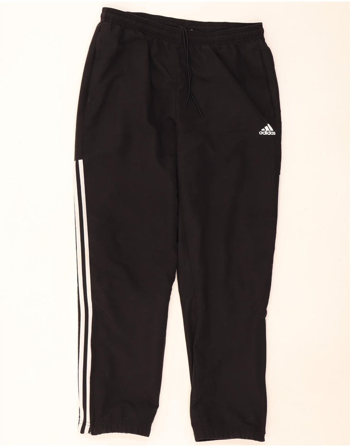 Pantaloni da tuta da uomo ADIDAS grandi neri in poliestere