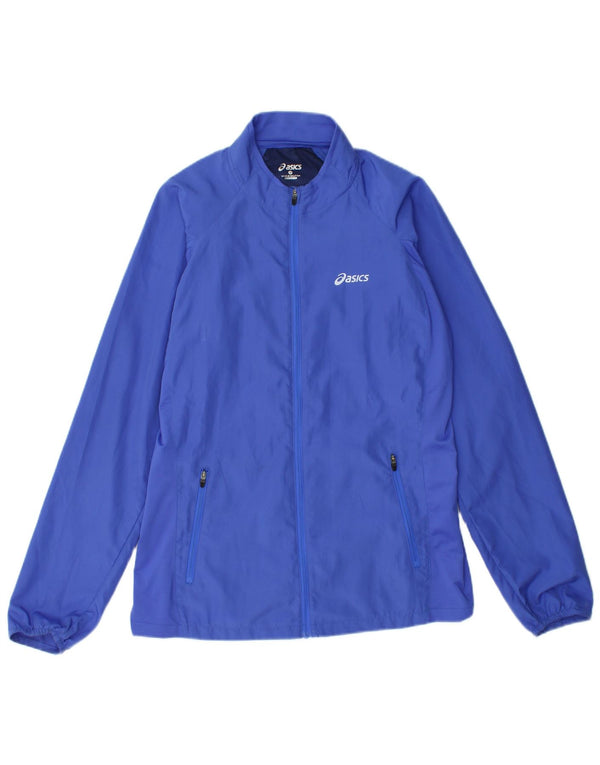 Giacca da tuta da donna ASICS UK 12 poliestere blu medio
