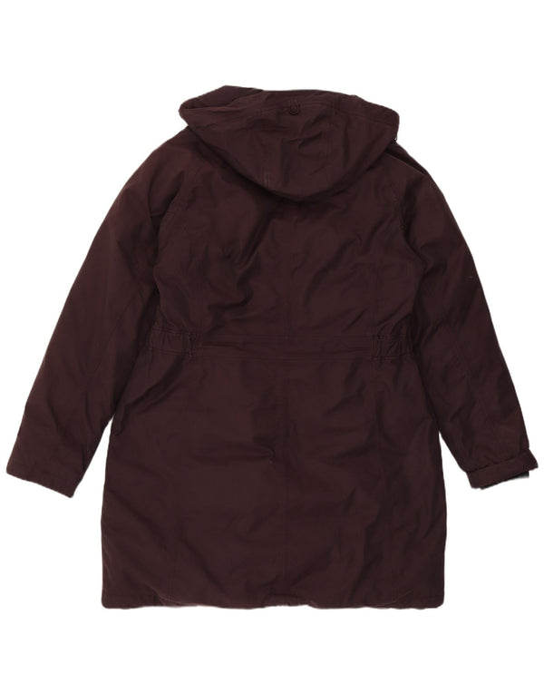 Cappotto imbottito con cappuccio da donna The North Face UK 14 grande cotone viola