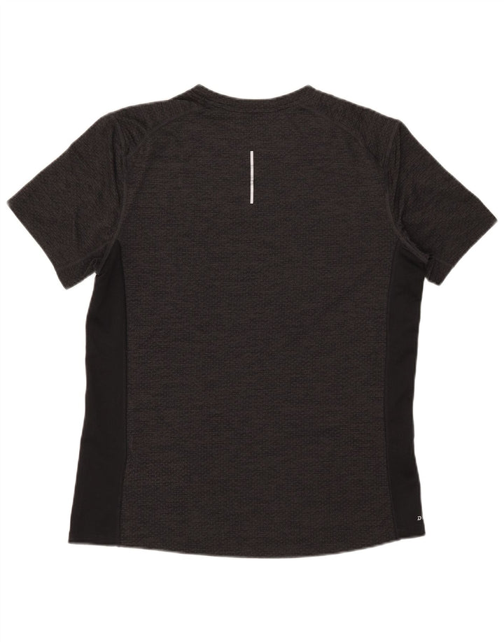 T-shirt Nike da uomo Dri Fit, top in poliestere color block medio kaki
