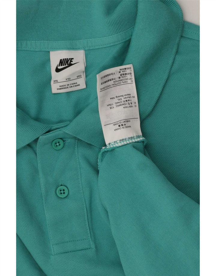 Polo Nike da uomo 2XL in cotone turchese