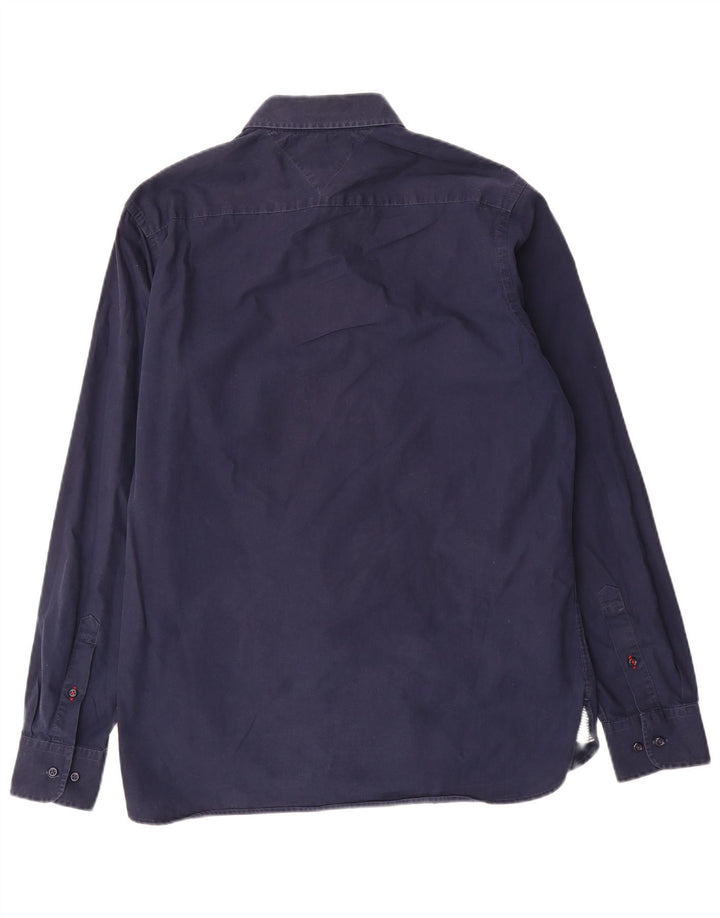 Camicia da uomo su misura Tommy Hilfiger blu navy medio