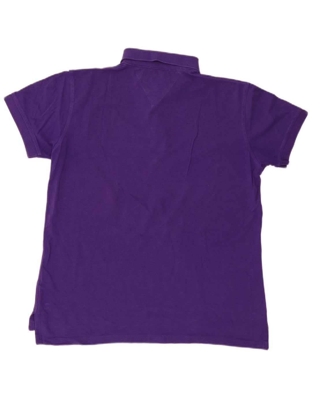 Polo da uomo Tommy Hilfiger in cotone viola medio