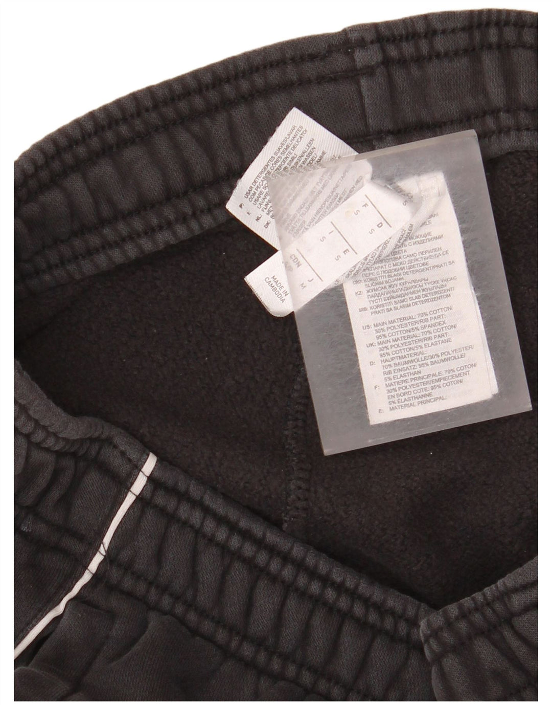 Pantaloni da tuta da uomo Adidas Joggers piccoli in cotone a righe grigie