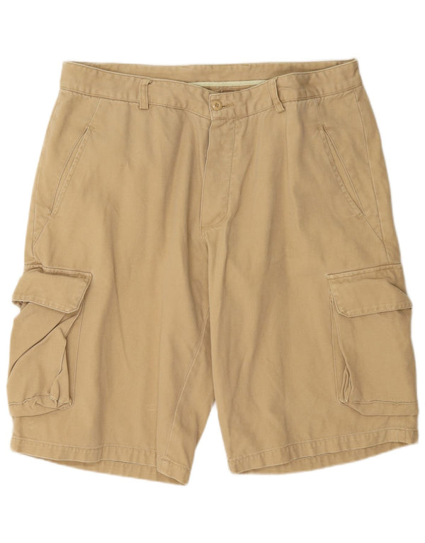 Pantaloncini cargo da uomo vintage IT 54 2XL W42 Cotone beige