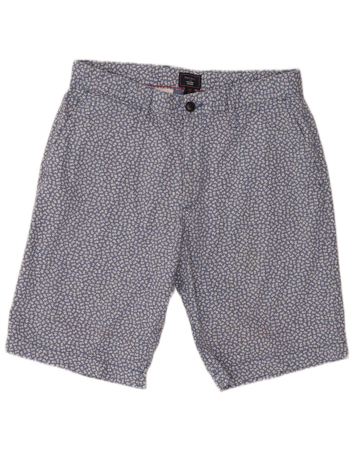 Gap Pantaloncini chino kaki da uomo W32 in cotone floreale blu medio