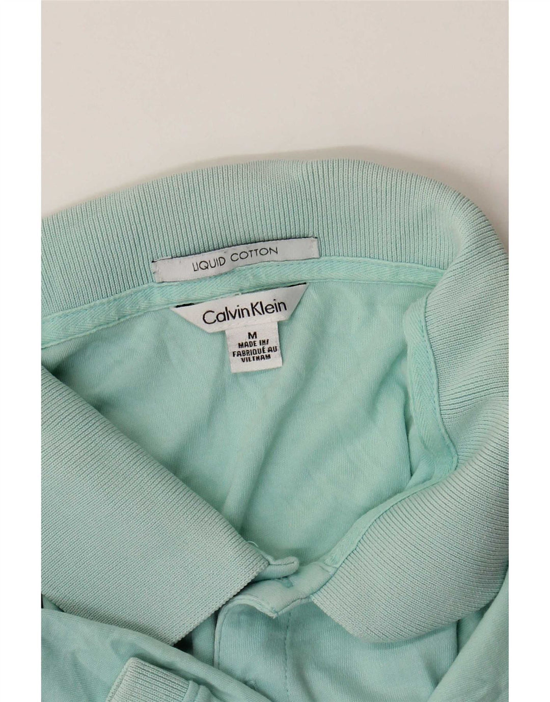 Polo da uomo Calvin Klein turchese medio