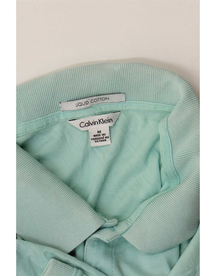 Polo da uomo Calvin Klein turchese medio