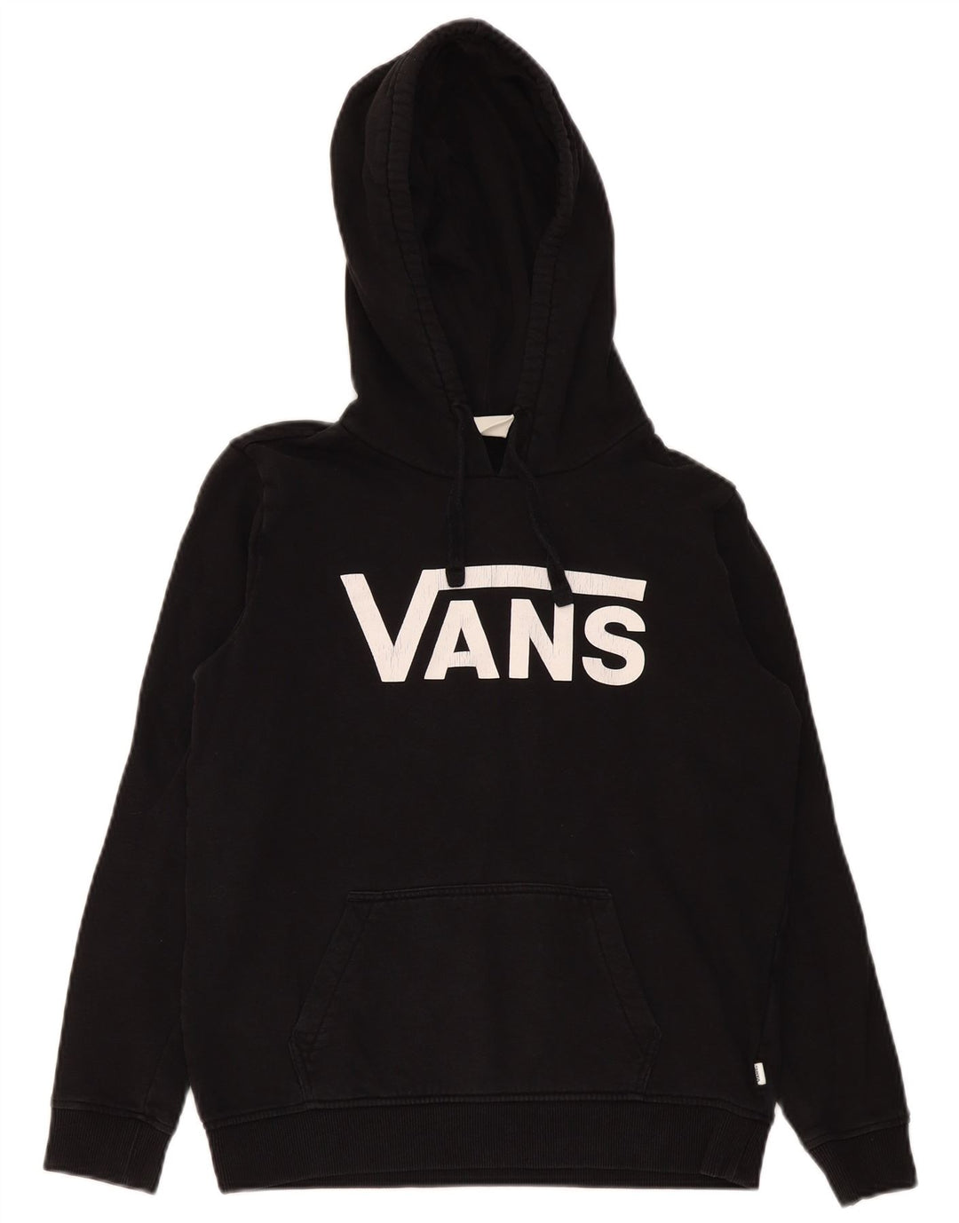 Felpa con cappuccio grafica da uomo Vans Small in cotone nero