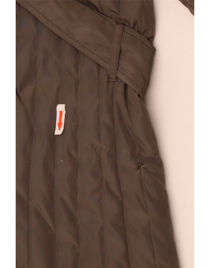 Giacca trapuntata da donna Michael Kors UK 18 XL poliestere marrone