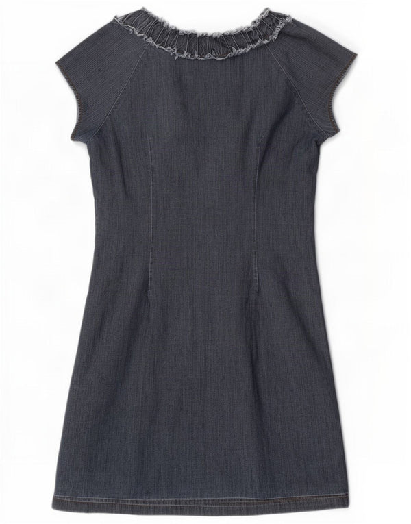 Boden Abito in denim da donna UK 10 piccolo blu navy in cotone
