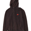 Felpa con cappuccio e zip Nike da uomo piccola nera