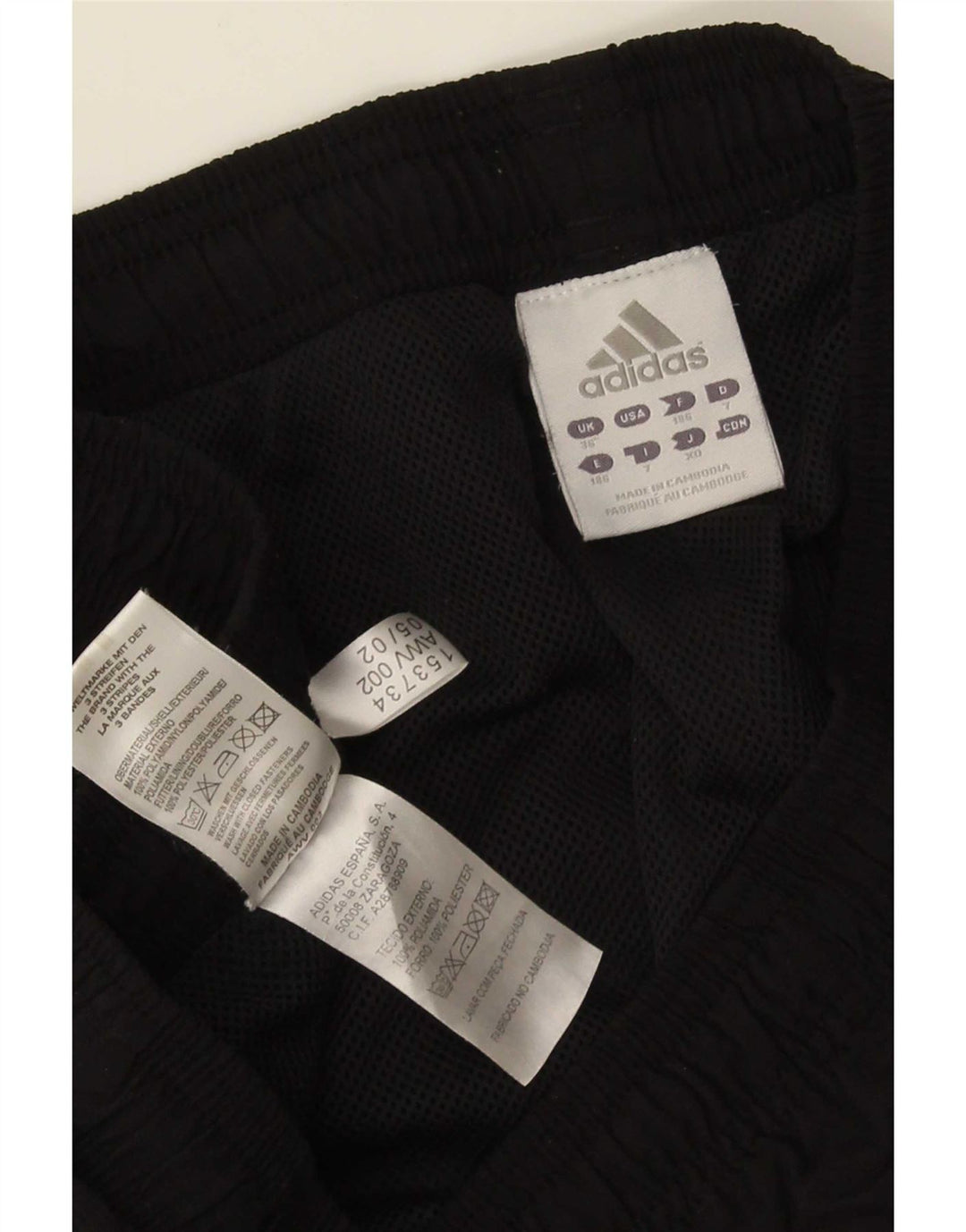 Pantaloni da tuta da uomo Adidas Joggers grandi neri in poliestere