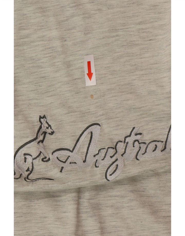 T-shirt grafica da uomo AUSTRALIAN L'ALPINA IT 46 Small Grey Flecked