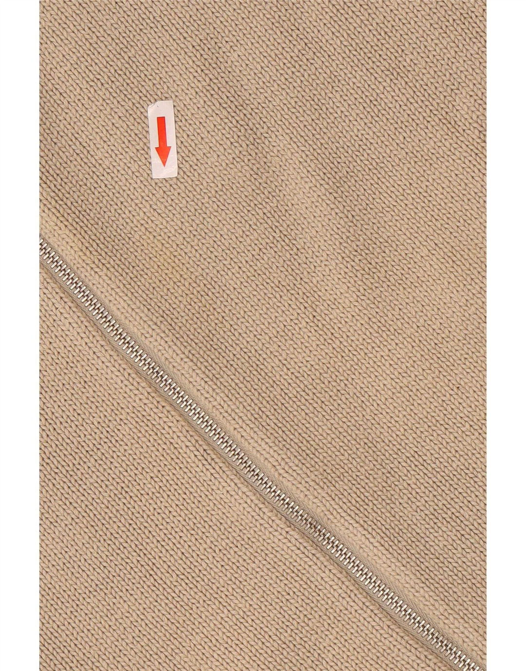 Maglione cardigan con zip intera da uomo Levi's XL in cotone beige