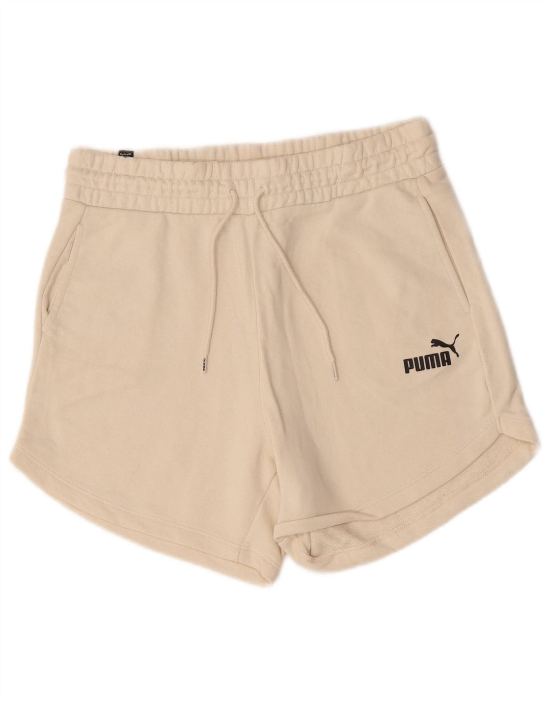 Pantaloncini sportivi da donna Puma UK 14 cotone beige medio