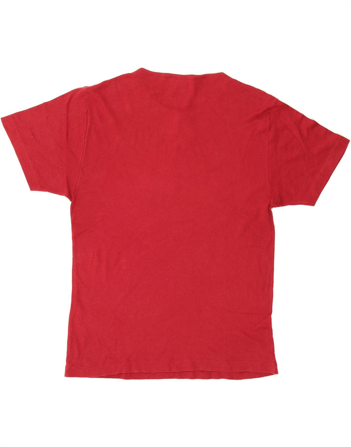 FILA Mens Graphic T-Shirt Top Medium Red Cotton Vintage Fila and Second-Hand Fila from Messina Hembry 