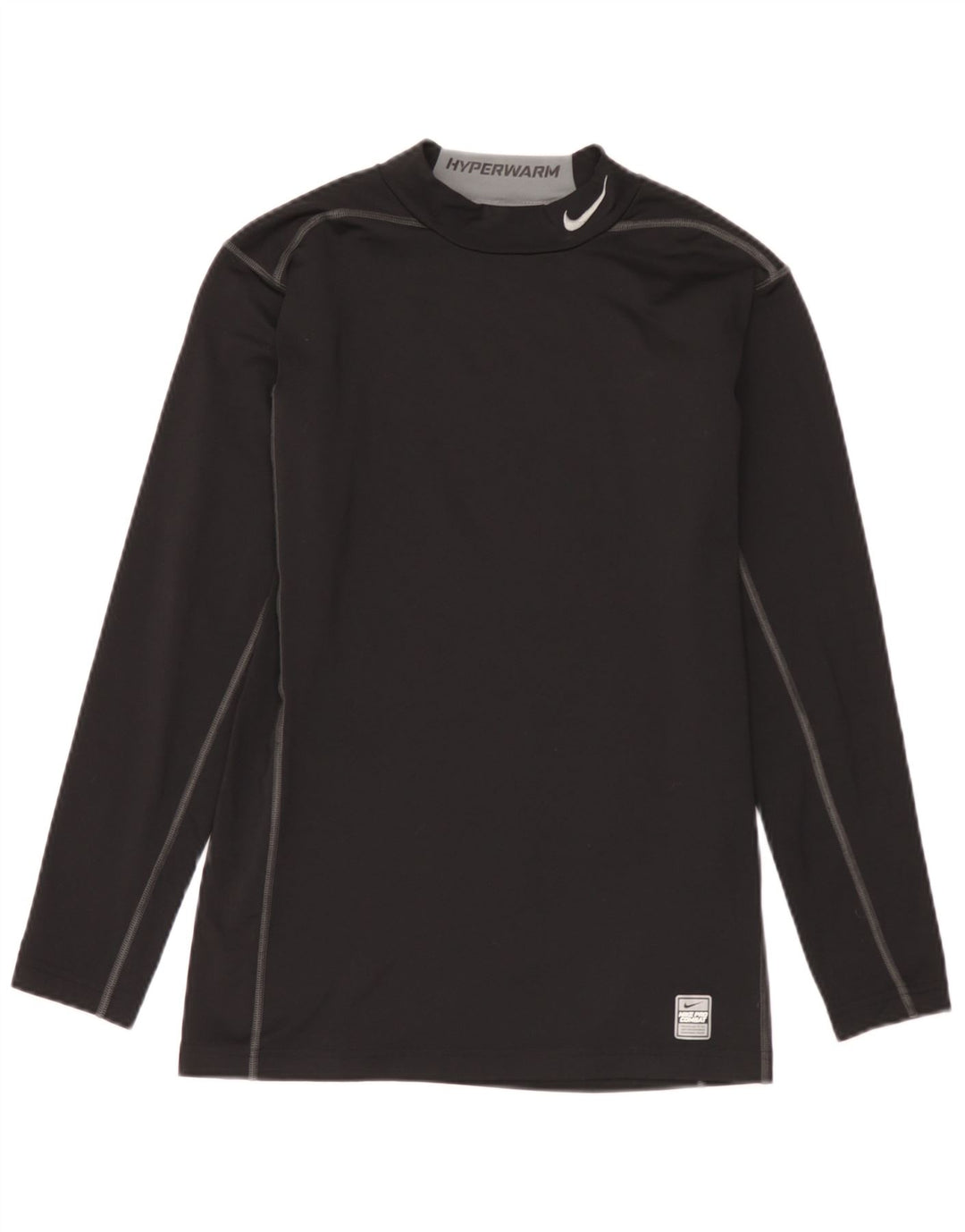 Maglia Nike da uomo a maniche lunghe grande nera in poliestere color block