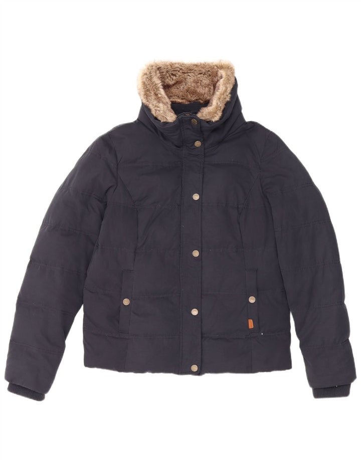 Giacca imbottita da donna FAT FACE UK 12 medio poliestere blu navy