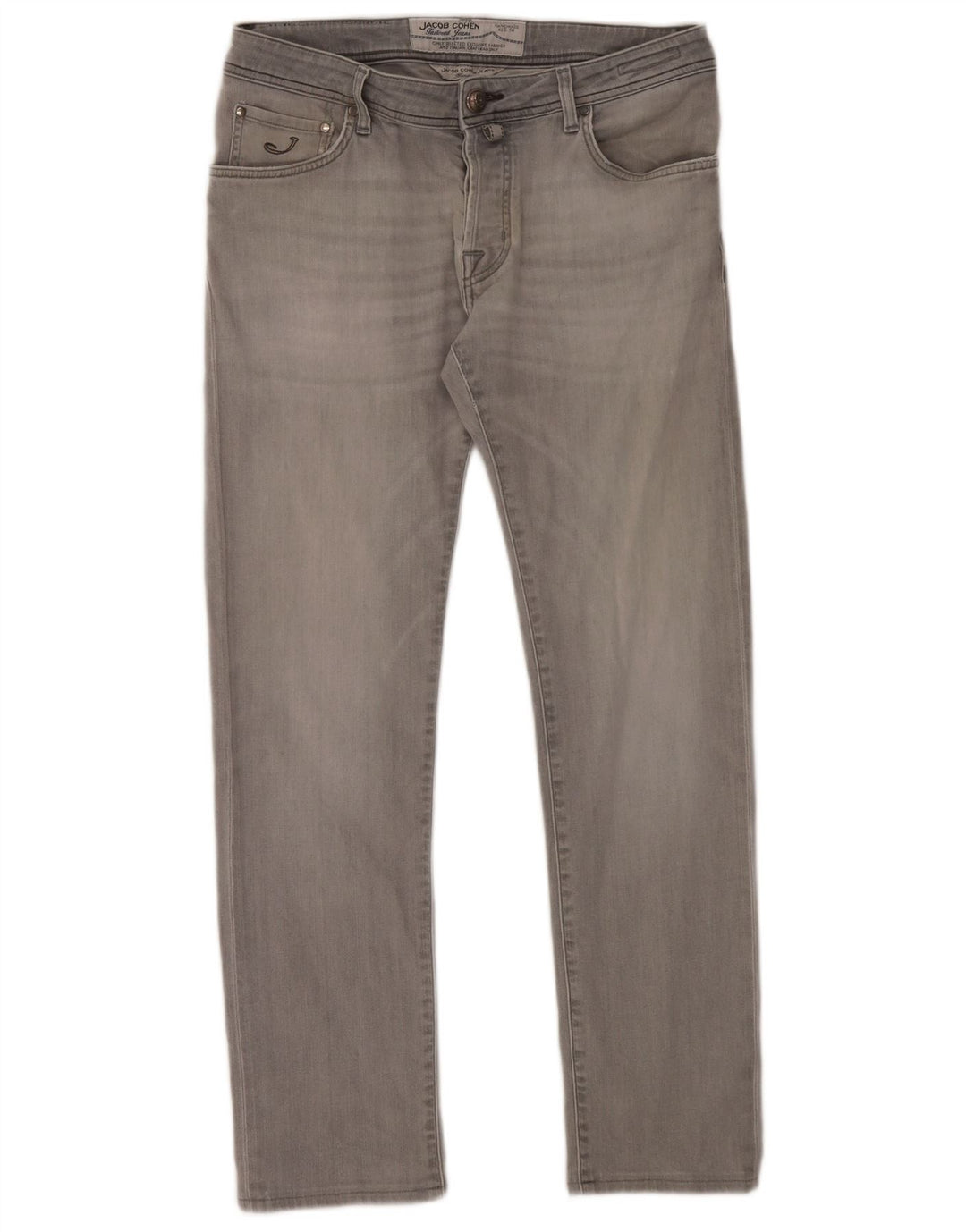 Jeans slim da uomo Jacob Cohen W34 L30 cotone grigio