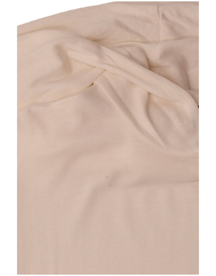 Maglione con cappuccio da donna Massimo Dutti UK 12 Lyocell bianco medio