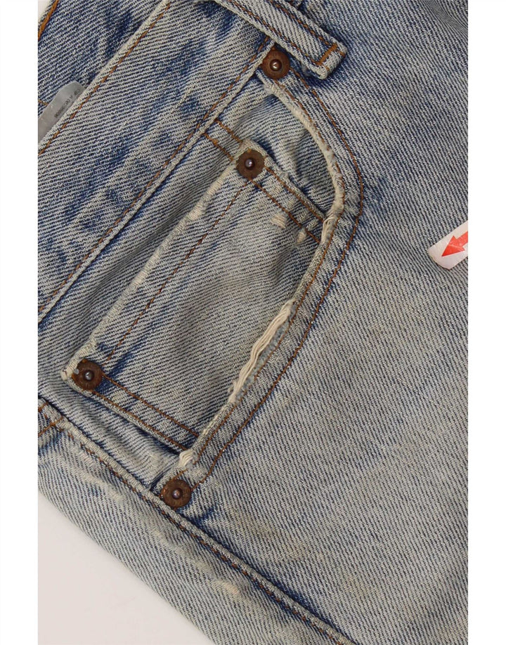 Levi's Uomo 505 Jeans dritti invecchiati W34 L28 Cotone blu