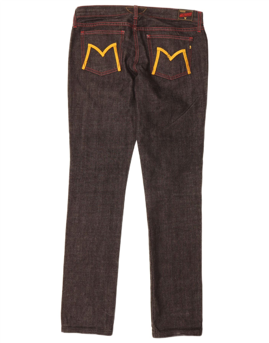 Jeans slim a rete da donna Meltin' Pot W33 L33 cotone nero