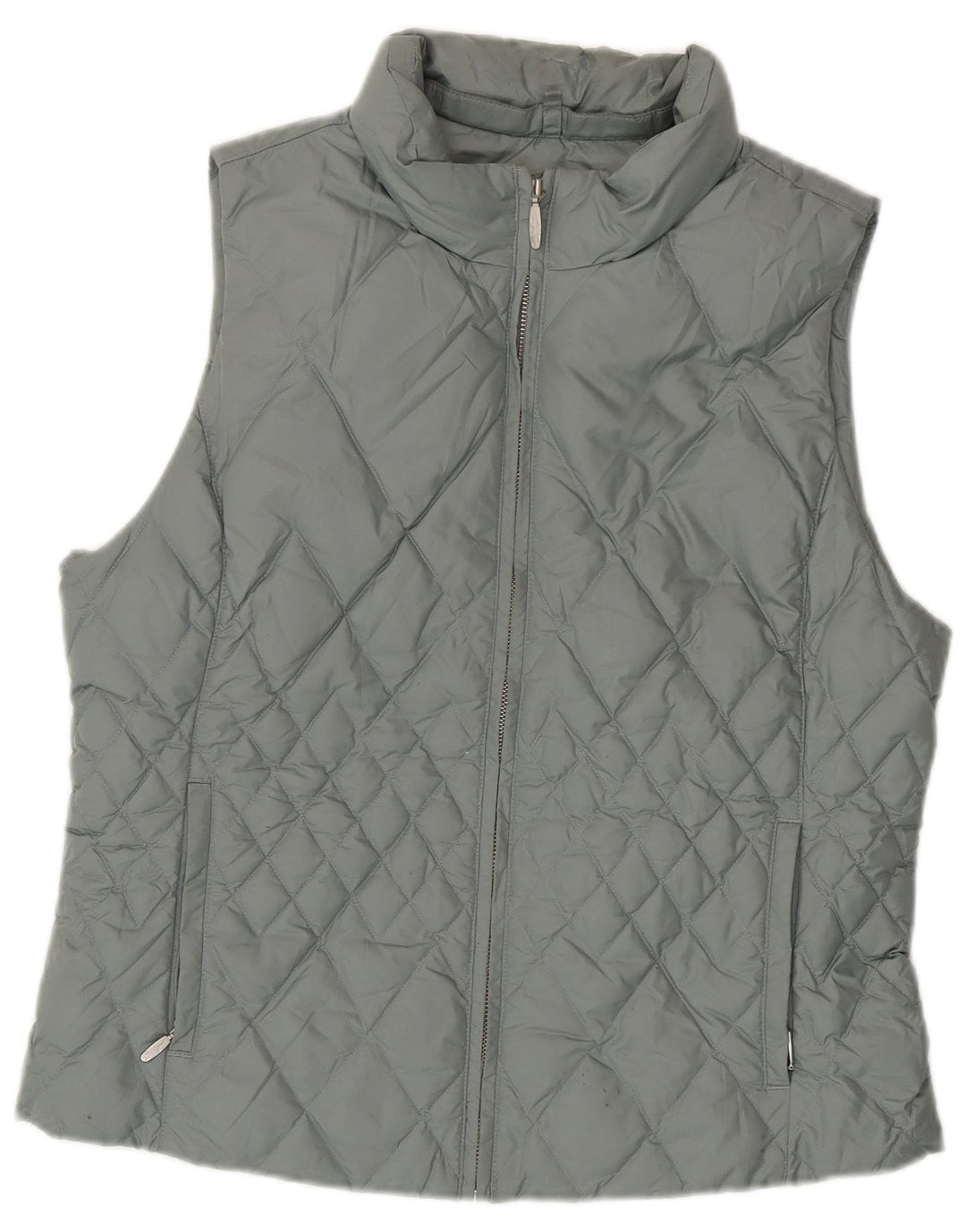 Gilet imbottito da donna Eddie Bauer UK 16 grande poliestere blu
