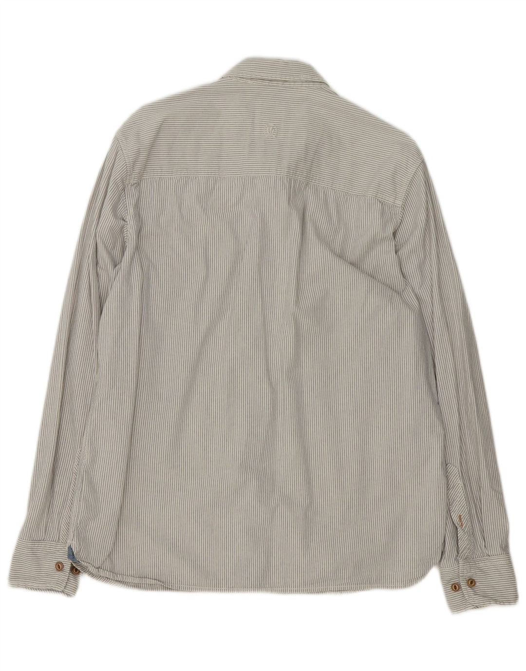 Camicia da uomo Fat Face Cotone gessato bianco medio