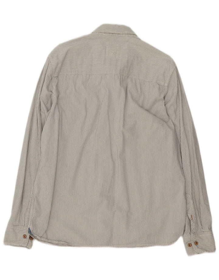 Camicia da uomo Fat Face Cotone gessato bianco medio