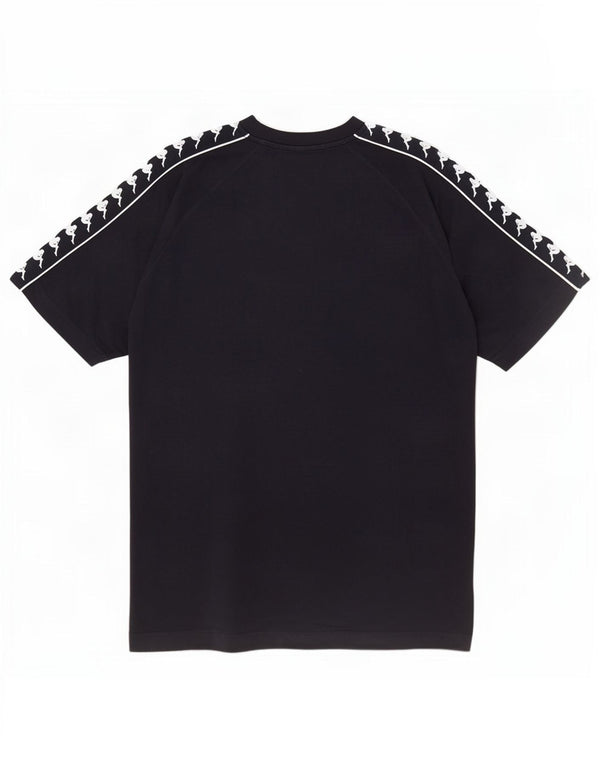 T-shirt grafica da uomo Kappa Top Large in cotone blu navy