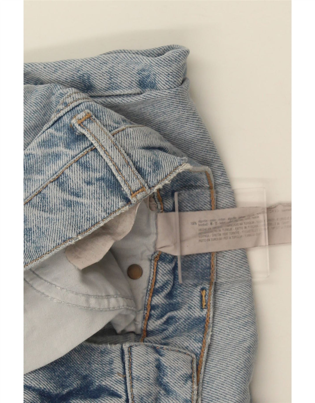 Jeans ZARA da donna a gamba larga EU 40 medio W30 L32 cotone blu