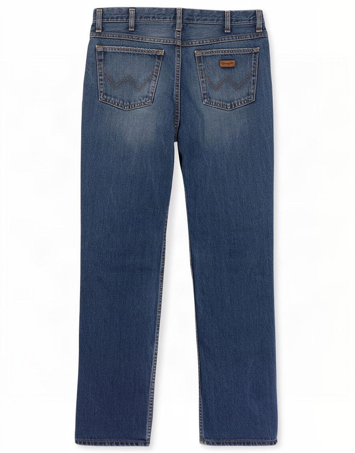 Jeans dritti da uomo Wrangler W33 L30 cotone blu