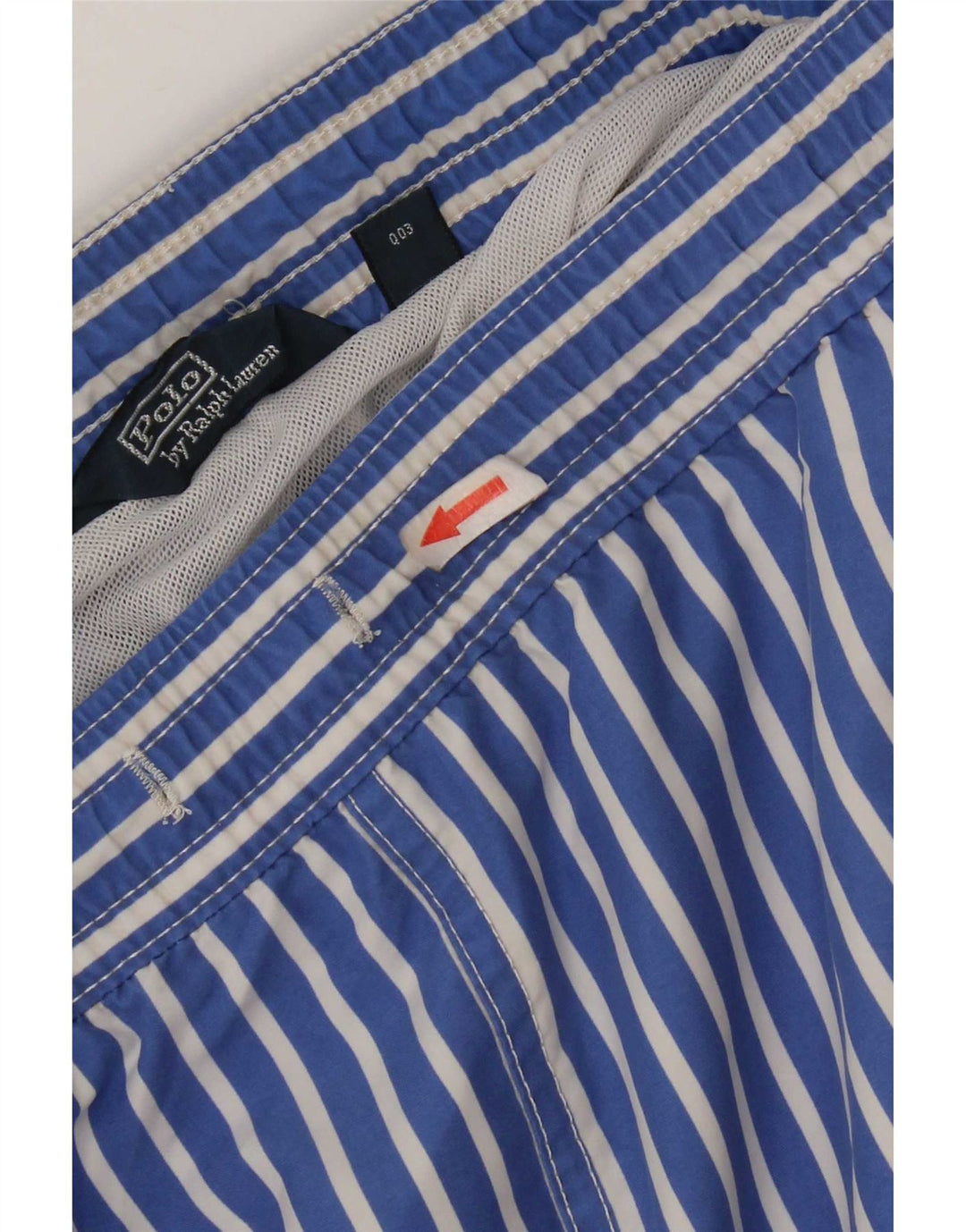 Pantaloncini da bagno da uomo Polo Ralph Lauren Poliestere a righe blu medio