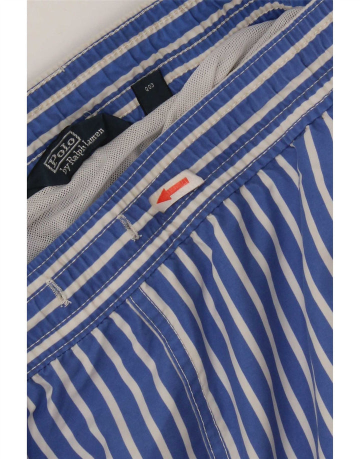 Pantaloncini da bagno da uomo Polo Ralph Lauren Poliestere a righe blu medio