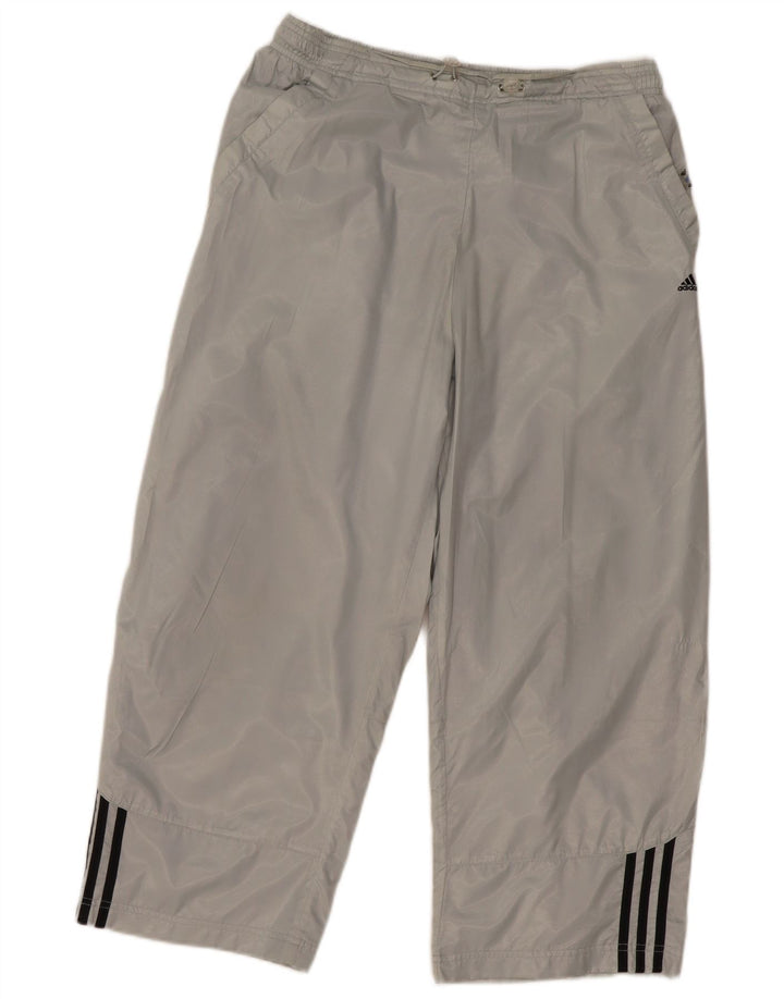 Pantaloni da tuta da uomo ADIDAS grandi in poliestere grigio