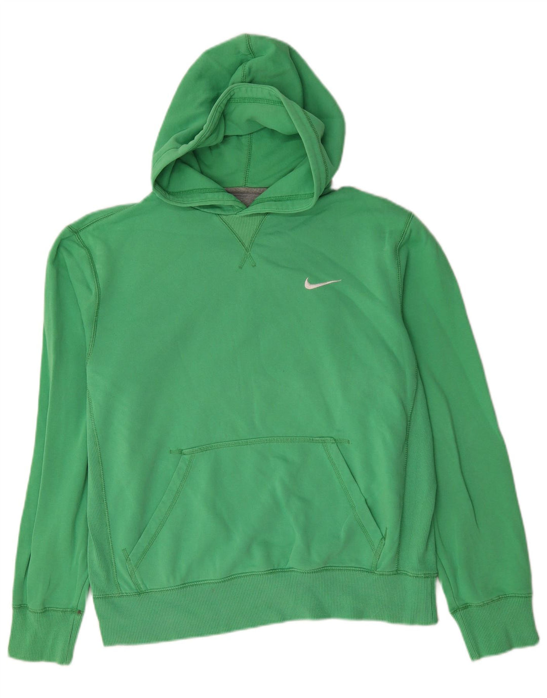 Felpa con cappuccio da uomo Nike Large in cotone verde