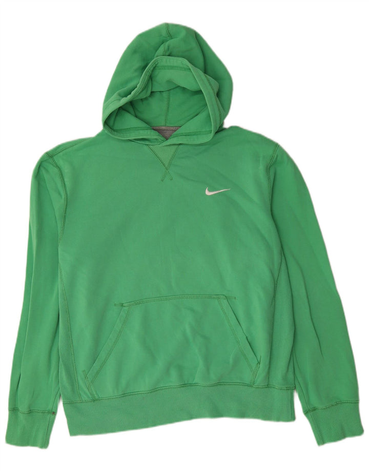 Felpa con cappuccio da uomo Nike Large in cotone verde