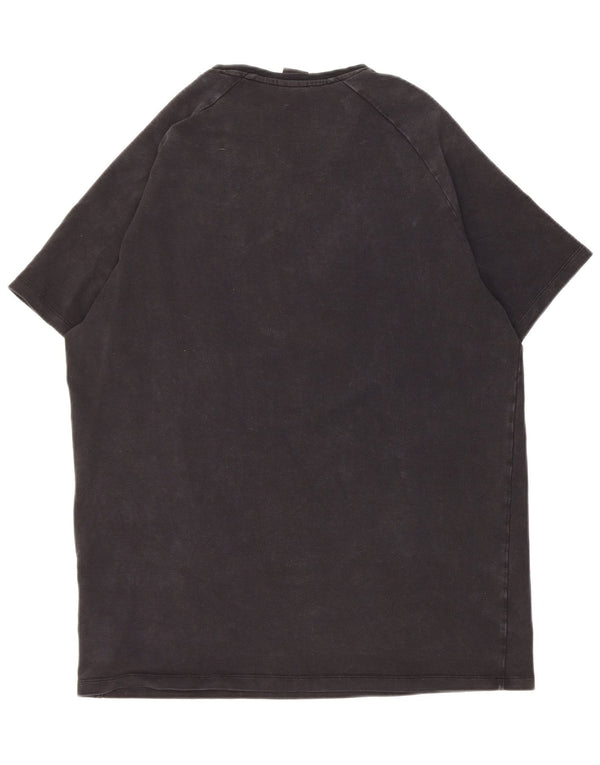 T-shirt grafica da uomo Hugo Boss Top grande in lyocell nero