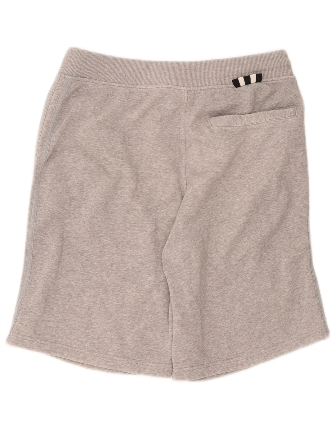 Pantaloncini sportivi da uomo Adidas in cotone chiazzato grigio medio
