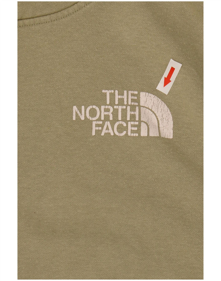 Felpa con cappuccio da uomo The North Face in cotone verde medio