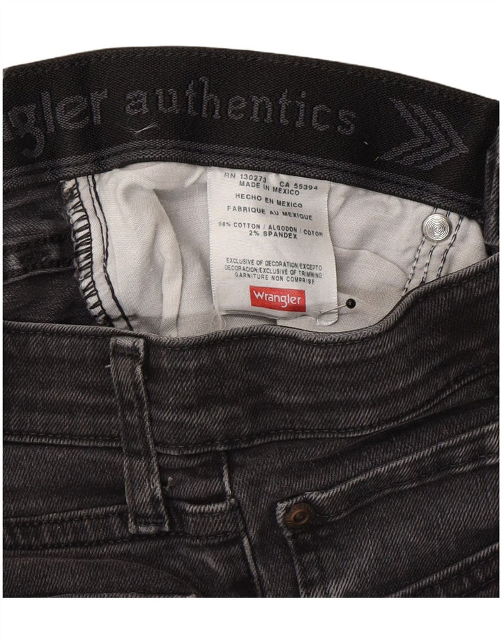 Jeans dritti da uomo Wrangler W28 L30 cotone grigio